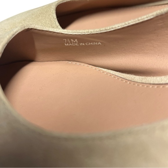 🌻NEW w.tag Linea Paolo Suede Bardot Pump Size 7.5 - Picture 8 of 11